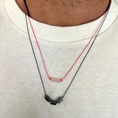 Sacred Cord Necklace - Black Hematite