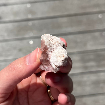 Pink Amethyst Small Geode Crystal - Calming, Protective, Heart-Centred