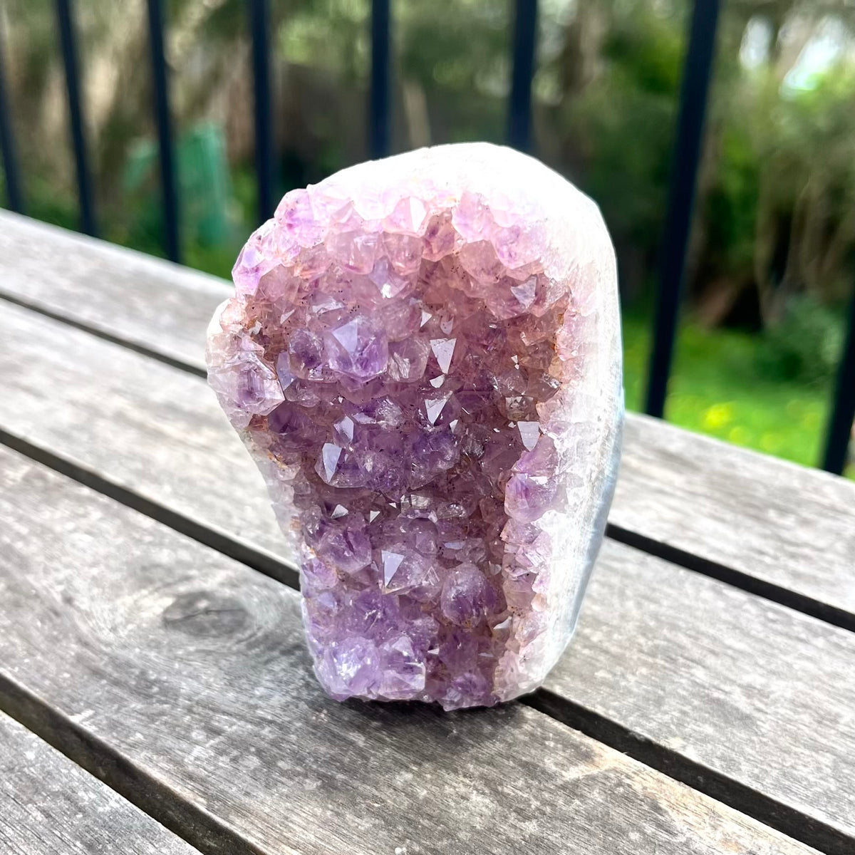 Amethyst Large Base-Cut Crystal – Calm, Protection & Balance