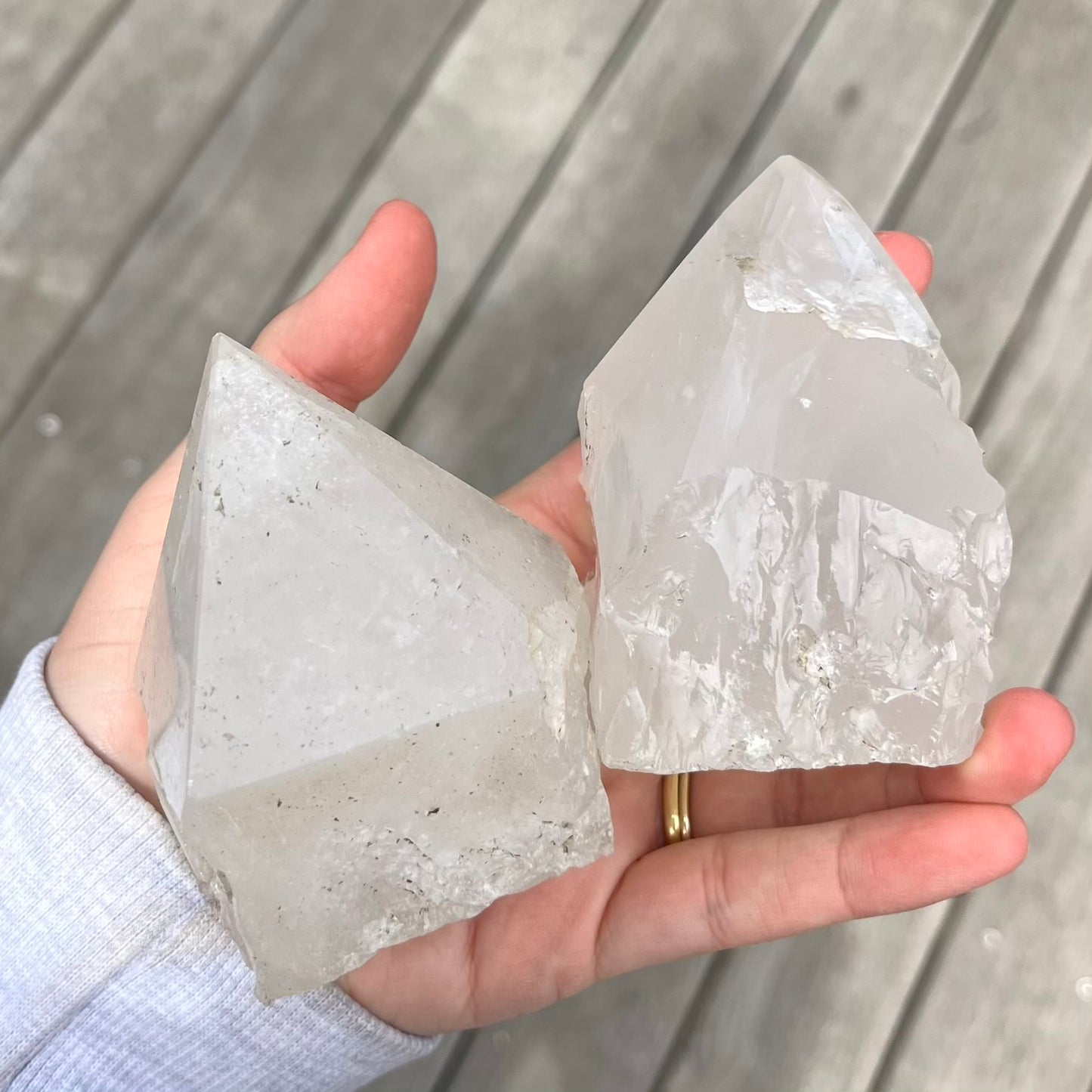 Clear Quartz Raw Point Crystal - Clarity, Amplification, Healing