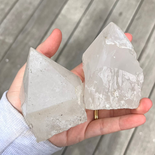 Clear Quartz Raw Point Crystal - Clarity, Amplification, Healing