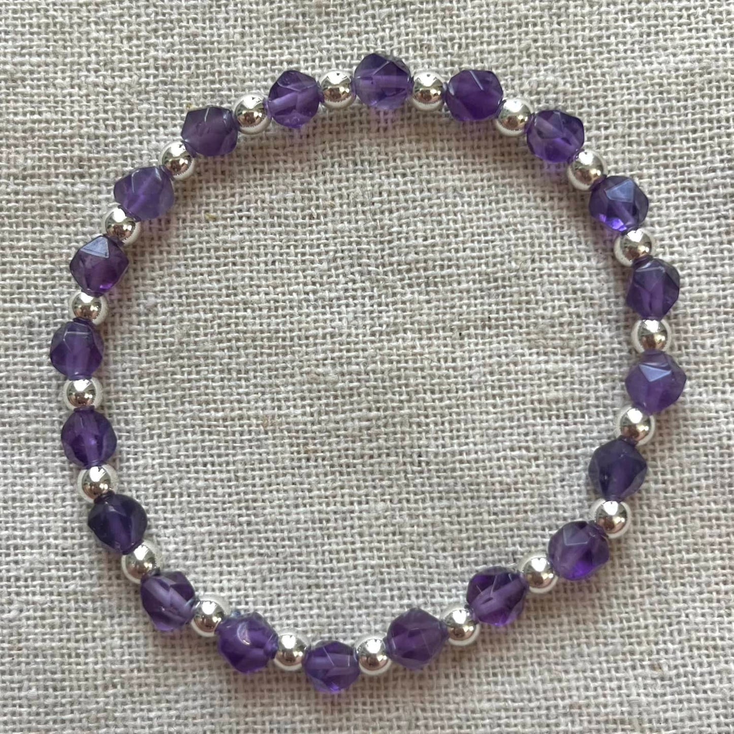Facet Geo Bracelet - Amethyst