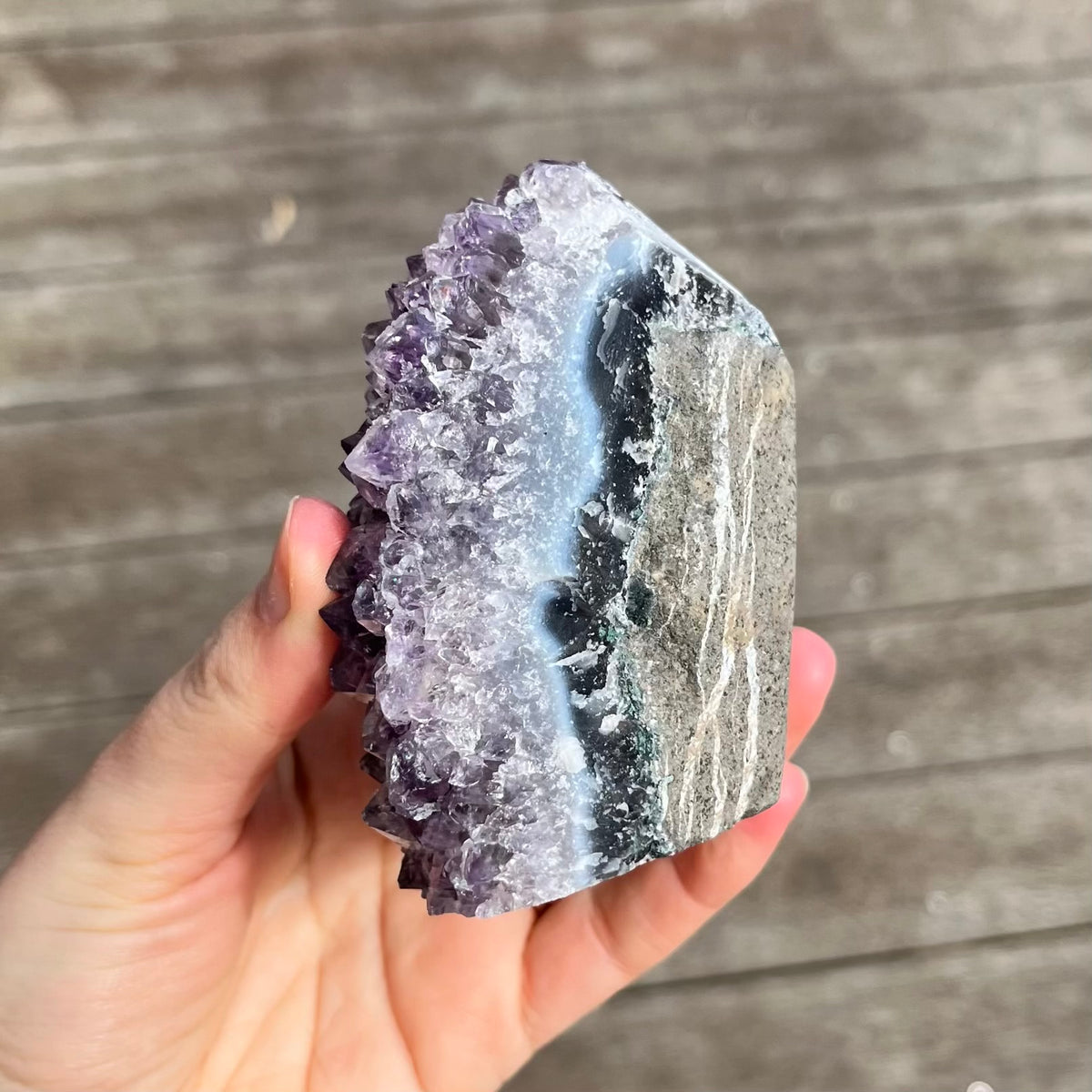 Amethyst Large Base-Cut Crystal – Calm, Protection & Balance