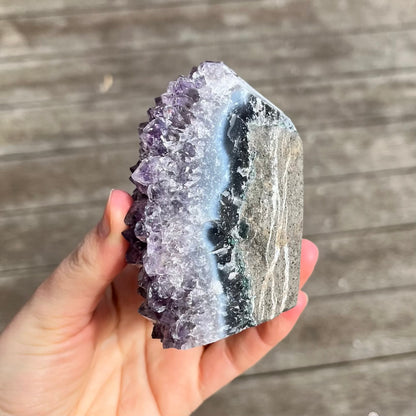 Amethyst Large Base-Cut Crystal – Calm, Protection & Balance