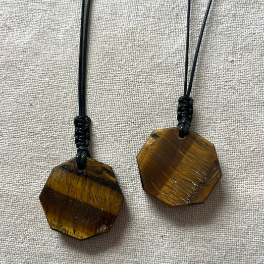 Tiger Eye Octagon Pendant