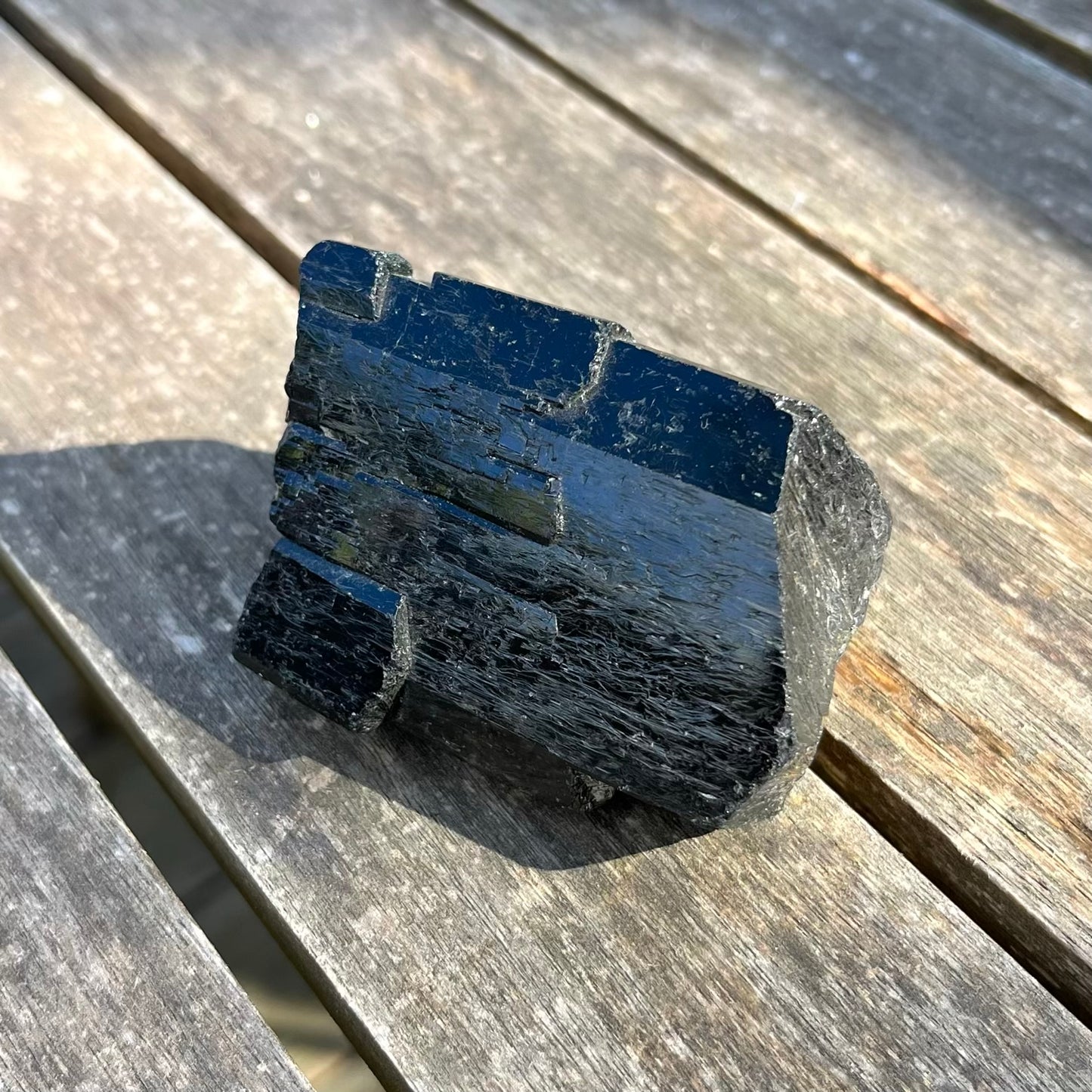 Black Tourmaline Medium Raw Crystal - Protection