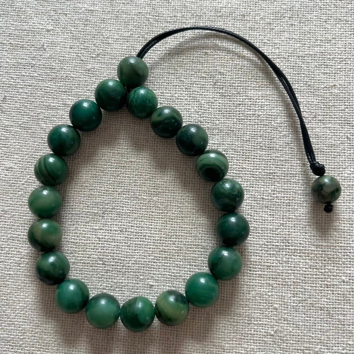 Komboloi Worry Beads - Green Jade