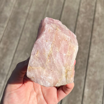 Rose Quartz Large Raw Crystal - Unconditional Love & Harmony