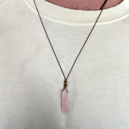 Love & Power Pendant - Rose Quartz