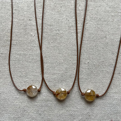 Abundant Gem Pendant - Citrine