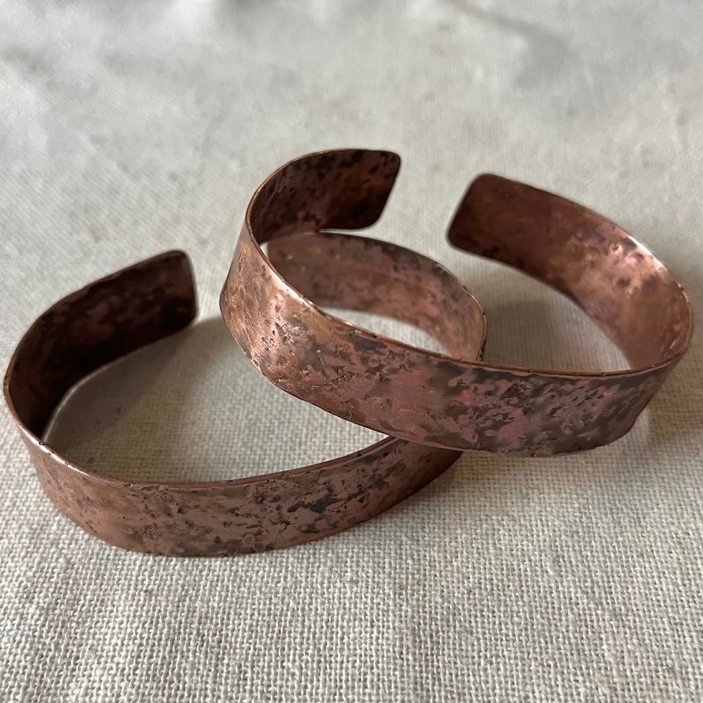 Copper Cuff Wide Bracelet - Energy, Vitality, Balance