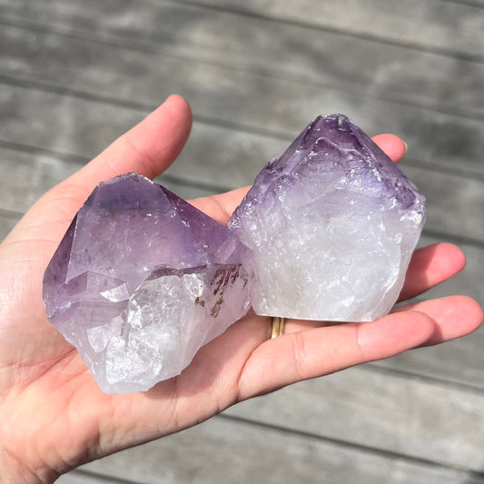Amethyst Raw Point Crystal -Spirit, Calm, Balance