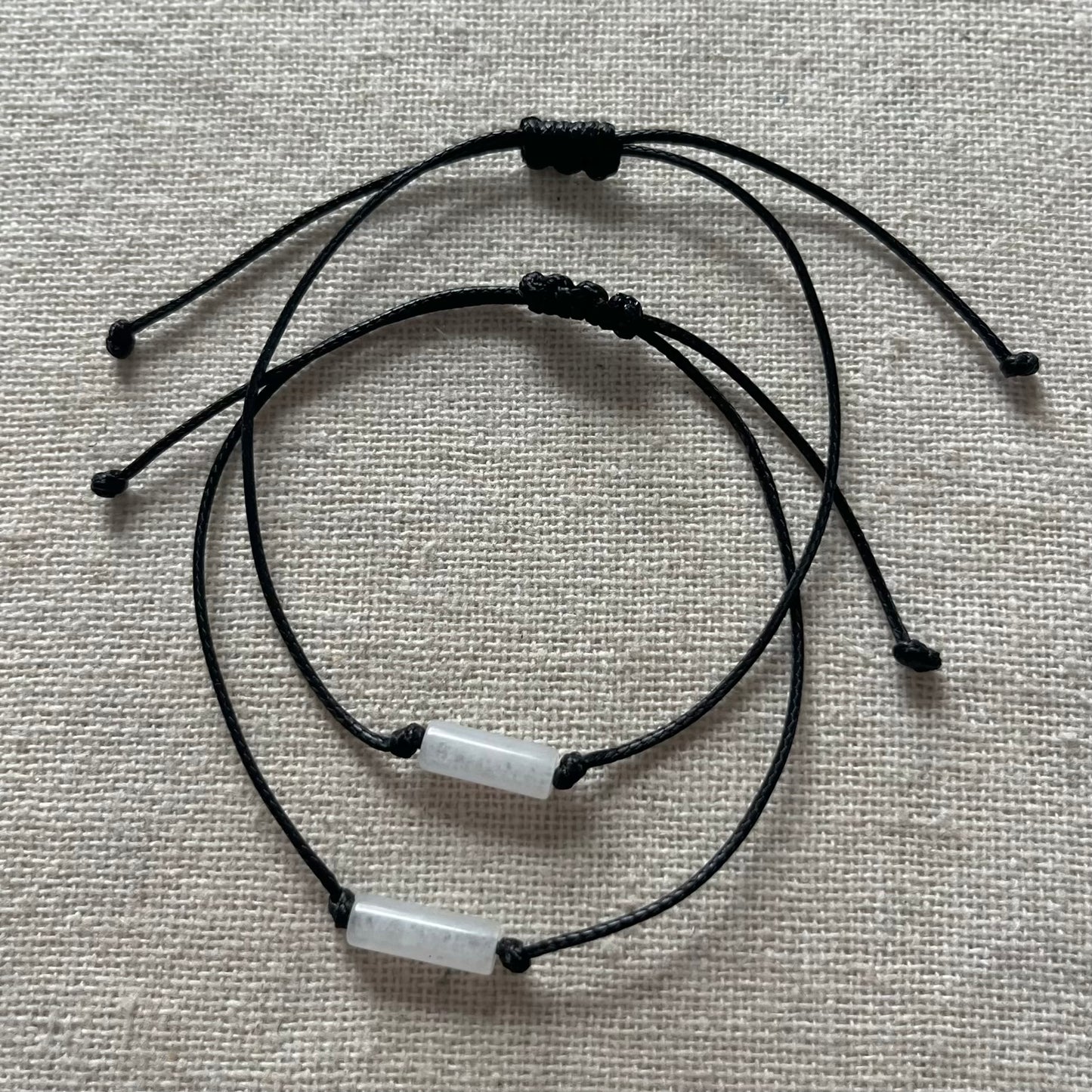 Sacred Cord Bracelet - White Jade