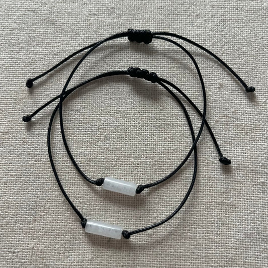 Sacred Cord Bracelet - White Jade