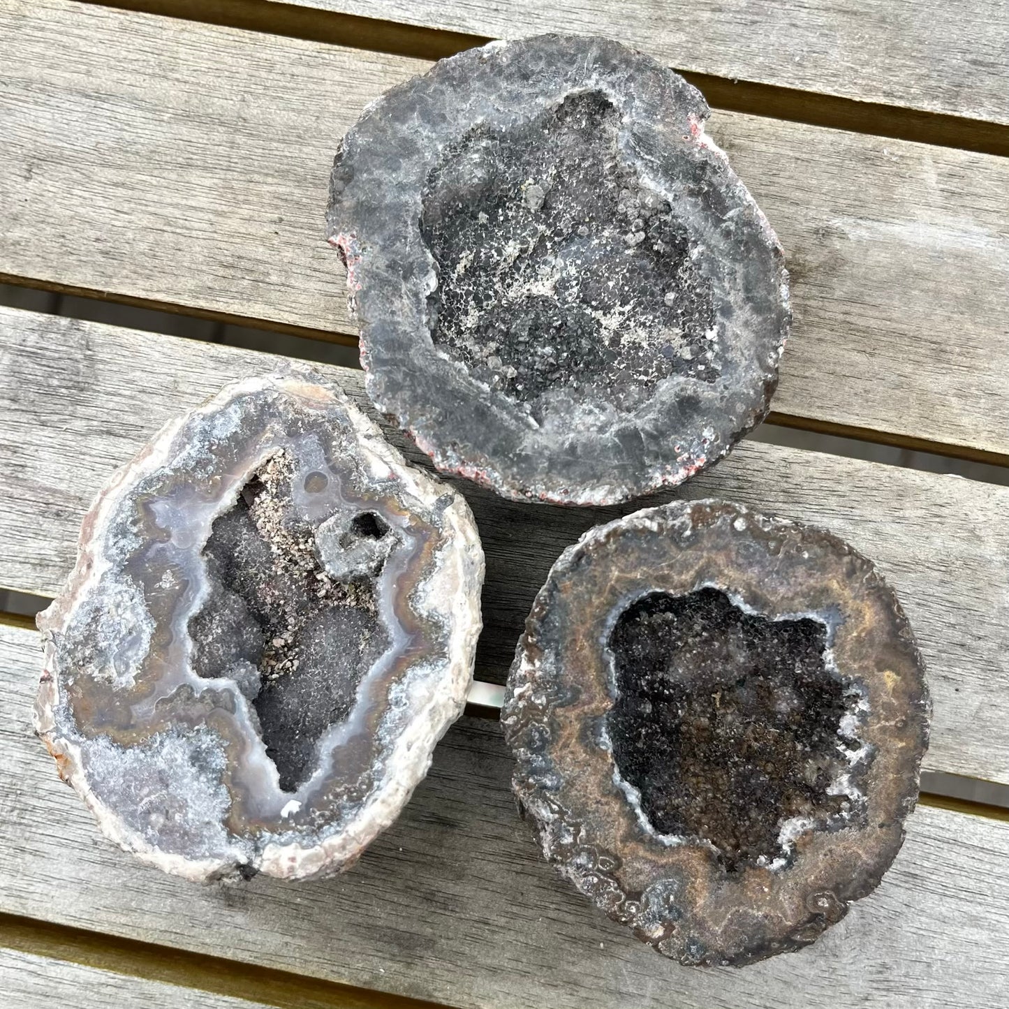 Las Choyas Brown Geode Small Crystal - Spiritual Connection, Meditation, Manifestation