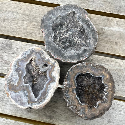 Las Choyas Brown Geode Small Crystal - Spiritual Connection, Meditation, Manifestation