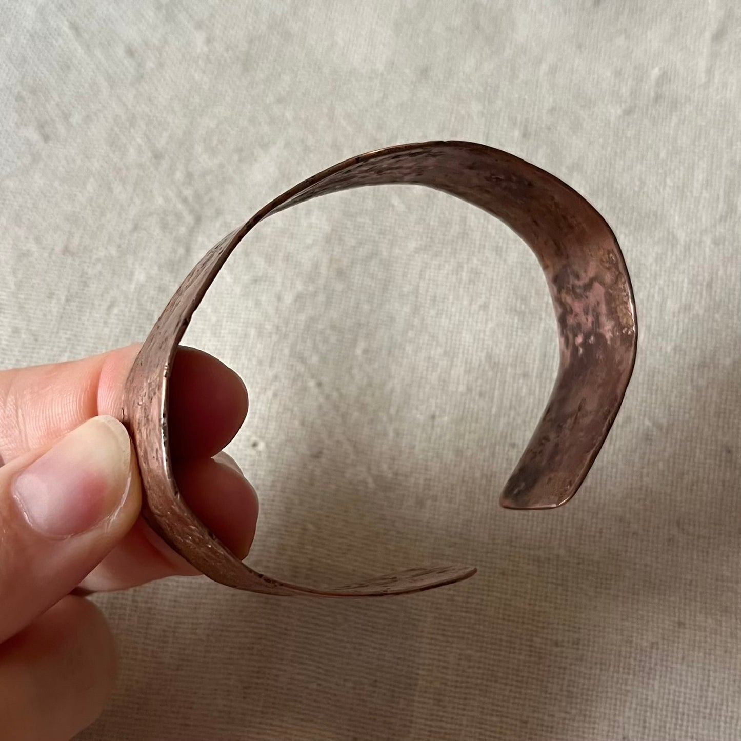 Copper Cuff Wide Bracelet - Energy, Vitality, Balance