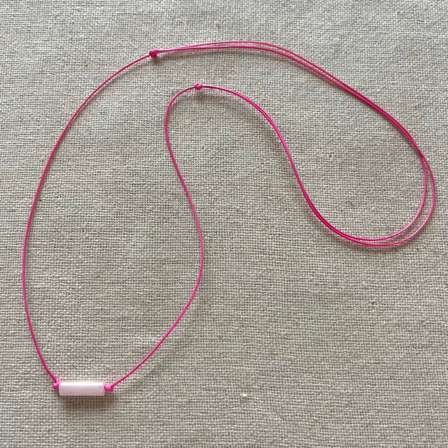 Sacred Cord Necklace - Rose Quartz
