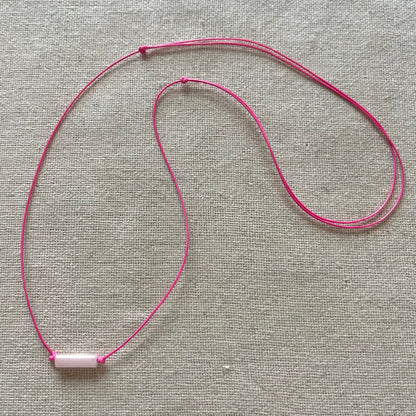 Sacred Cord Necklace - Rose Quartz