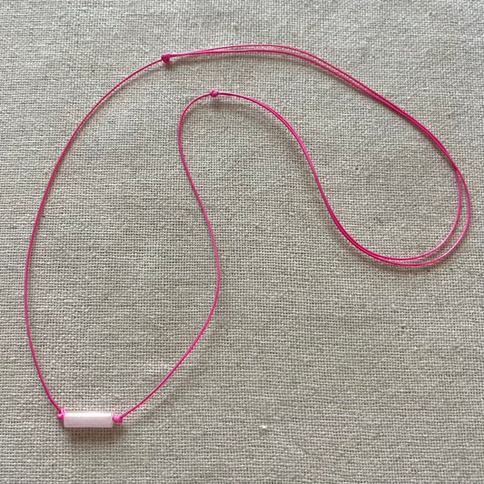 Sacred Cord Necklace - Rose Quartz