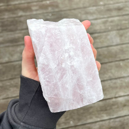 Rose Quartz XL Raw Base-Cut Crystal - Unconditional Love, Emotional Healing