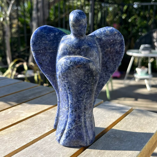 Sodalite XL Angel Crystal - Insight, Calm, Grounding