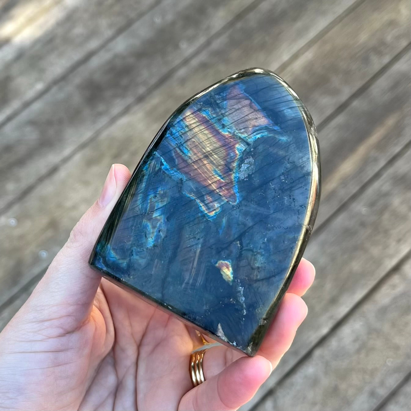 Labradorite Large Freeform Crystal - Intuition, Transformation