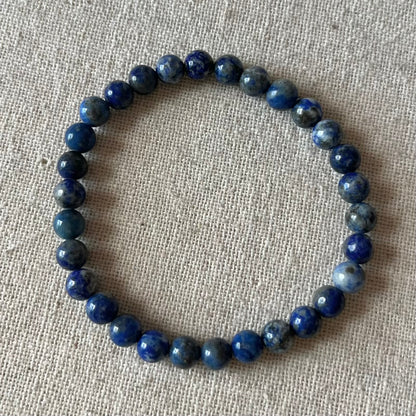 Lapis Lazuli 6mm Beaded Bracelet - Inner Truth
