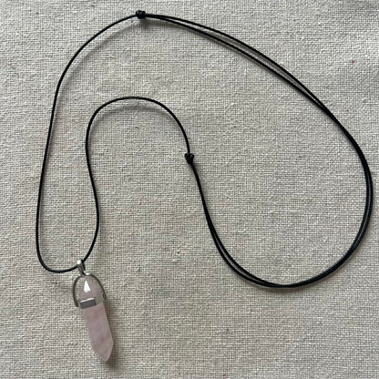 Energy Point Pendant - Rose Quartz