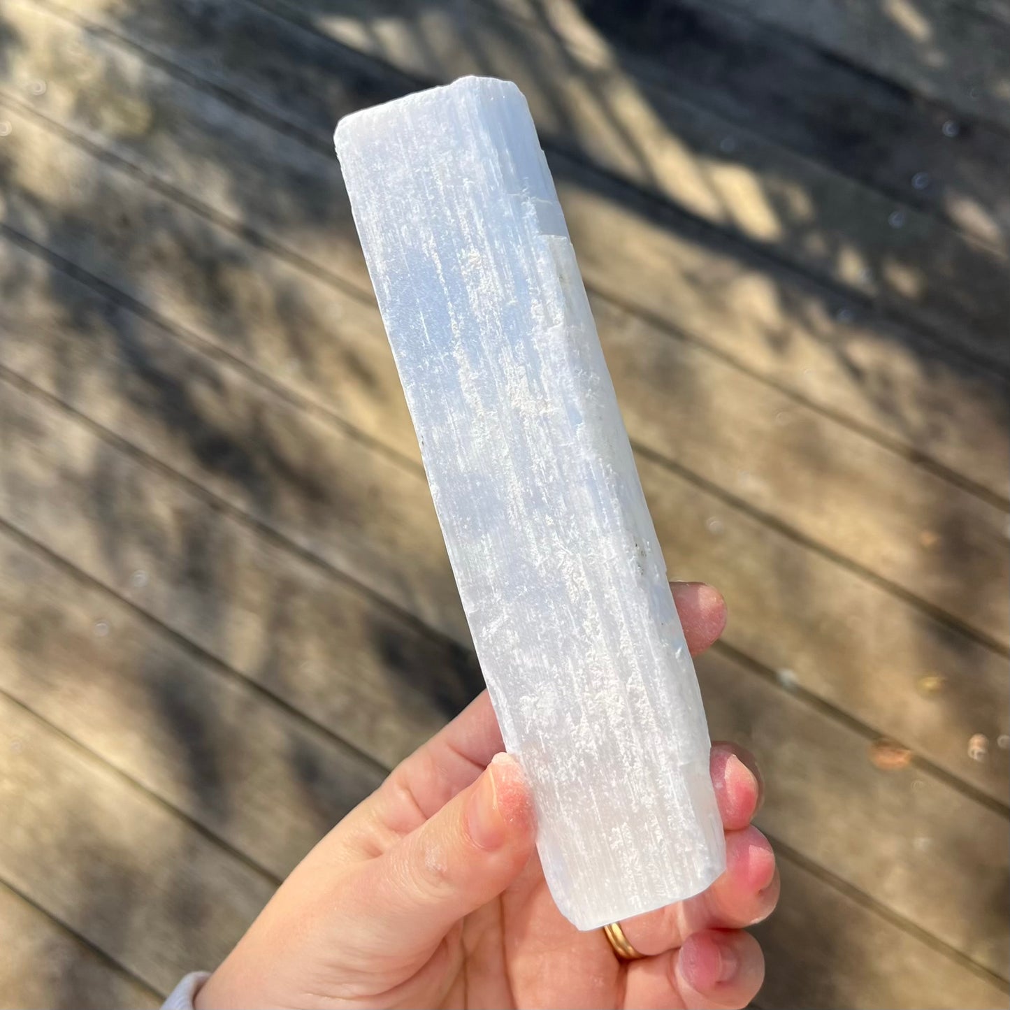 Selenite Large Rod Crystal - High Vibe, Protection, Spiritual Connection