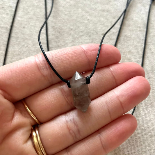 Power Point Pendant - Smoky Quartz