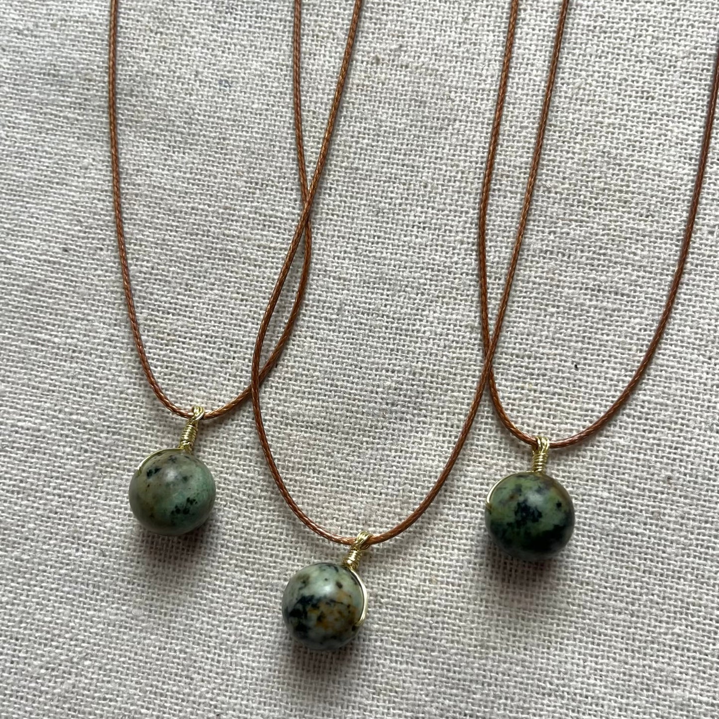 Sphere Pendant - African Turquoise