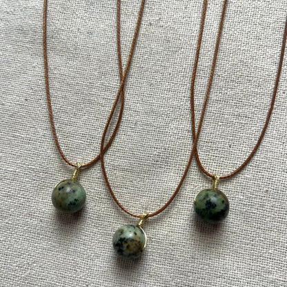 Sphere Pendant - African Turquoise