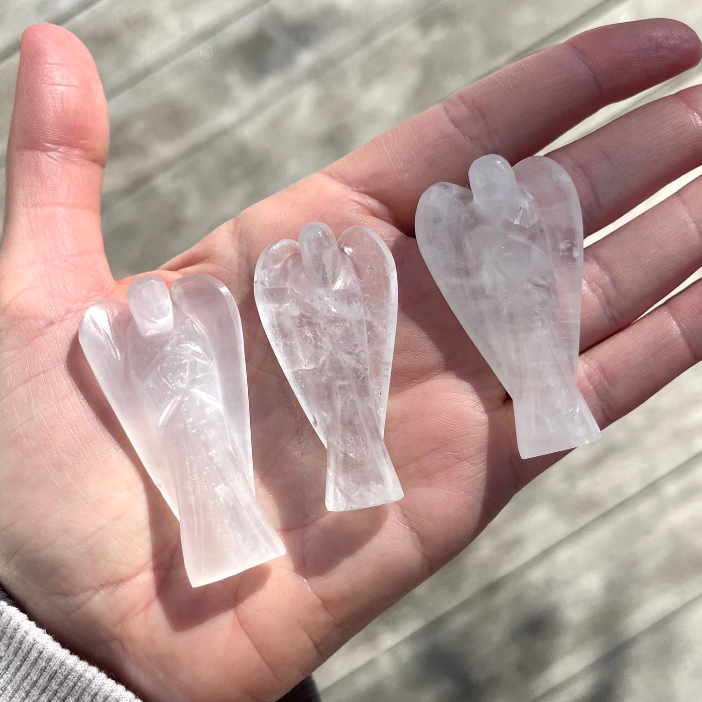 Clear Quartz Small Angel Crystal - Amplifying, Clarifying, Protective