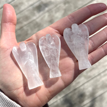 Clear Quartz Small Angel Crystal - Amplifying, Clarifying, Protective