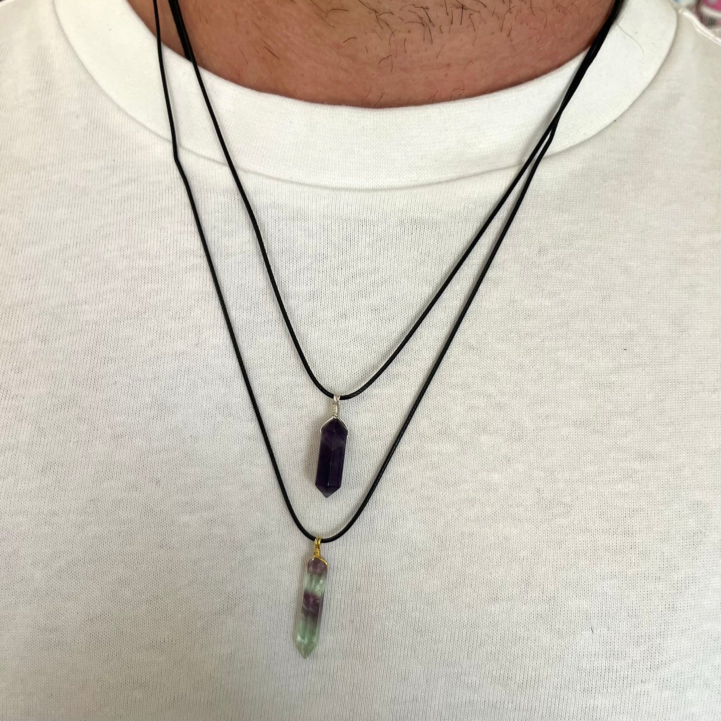 Divine Point Pendant - Fluorite