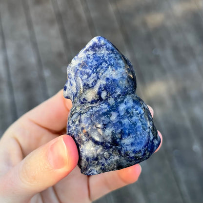Sodalite Owl Crystal - Wisdom, Truth, Peace