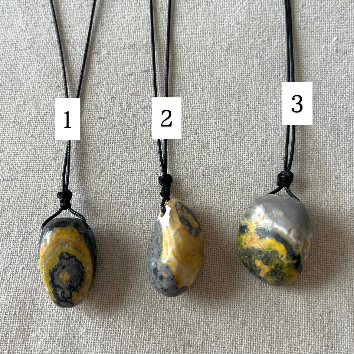 Bumblebee Jasper Pendant - ONE OF A KIND