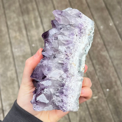 Amethyst XL Base-Cut Crystal – Calm, Protection & Balance