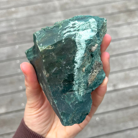Bloodstone Large Base Cut Crystal - Vitality, Courage, Strength