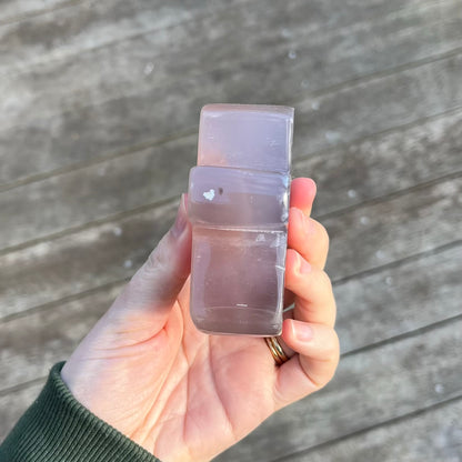 Agate Medium Cross Crystal - Grounding, Harmonising, Protective