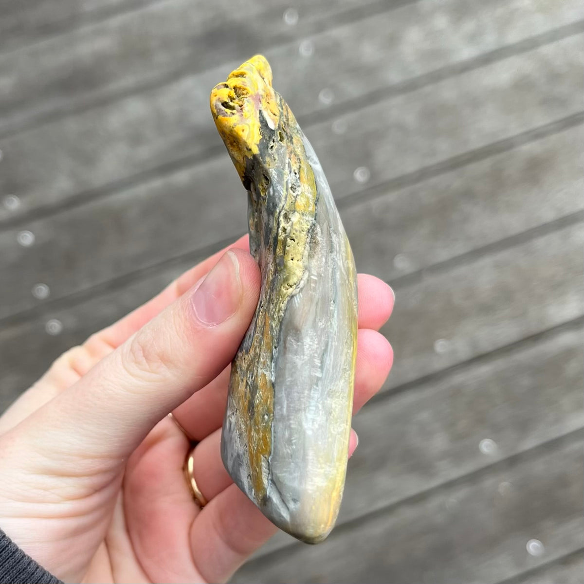 Bumblebee Jasper Raw Crystal - Joy, Confidence