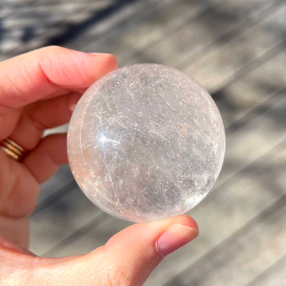 Clear Quartz Sphere Crystal - Medium