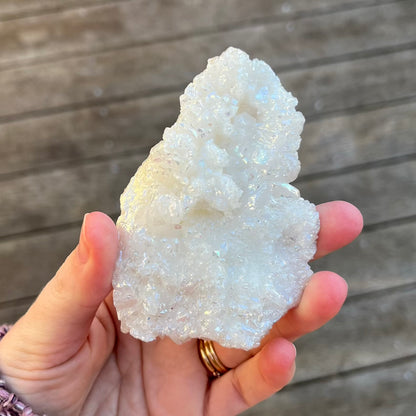 Angel Aura Quartz Medium Cluster Crystal - Joy, High-Vibe