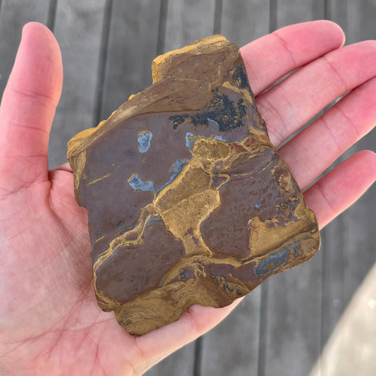 Tiger Iron Medium Slab Crystal - Grounding, Motivation