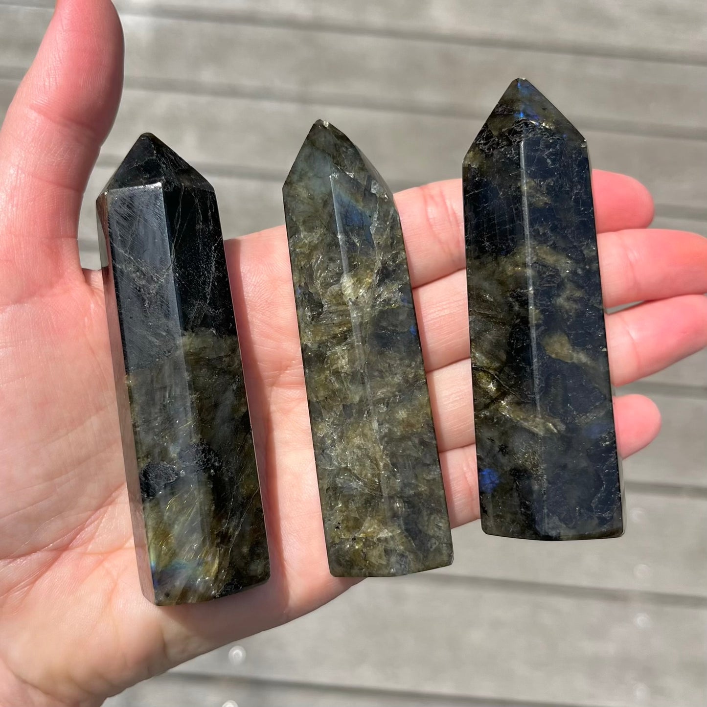 Labradorite Small Tower Crystal - Protective, Mystical, Transformative