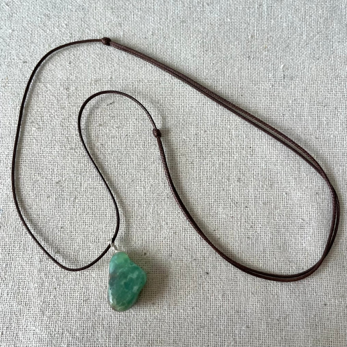 Chrysoprase Pendant - ONE OF A KIND