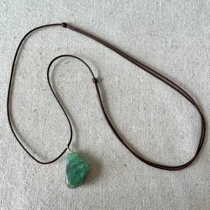 Chrysoprase Pendant - ONE OF A KIND
