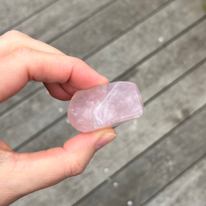 Rose Quartz Faceted Crystal - Loving, Nurturing, Harmonizing