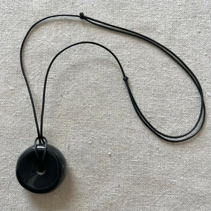 Circle of Light Pendant - Obsidian